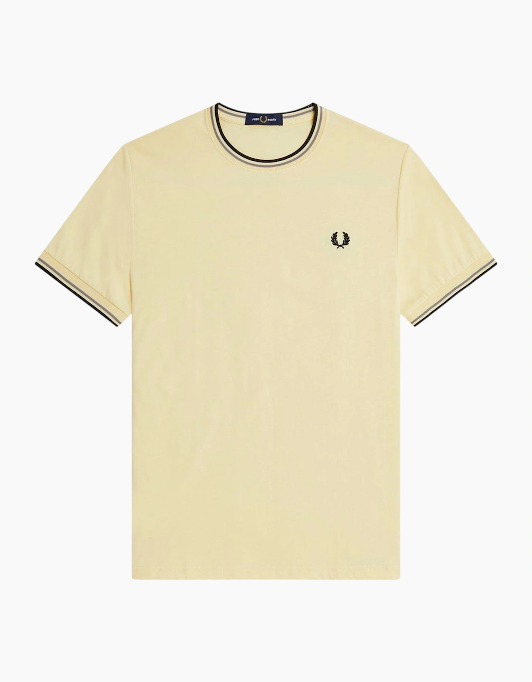 Fred Perry Twin Tipped Mens T Shirt Crew Neck Short Sleeve Summer Tee