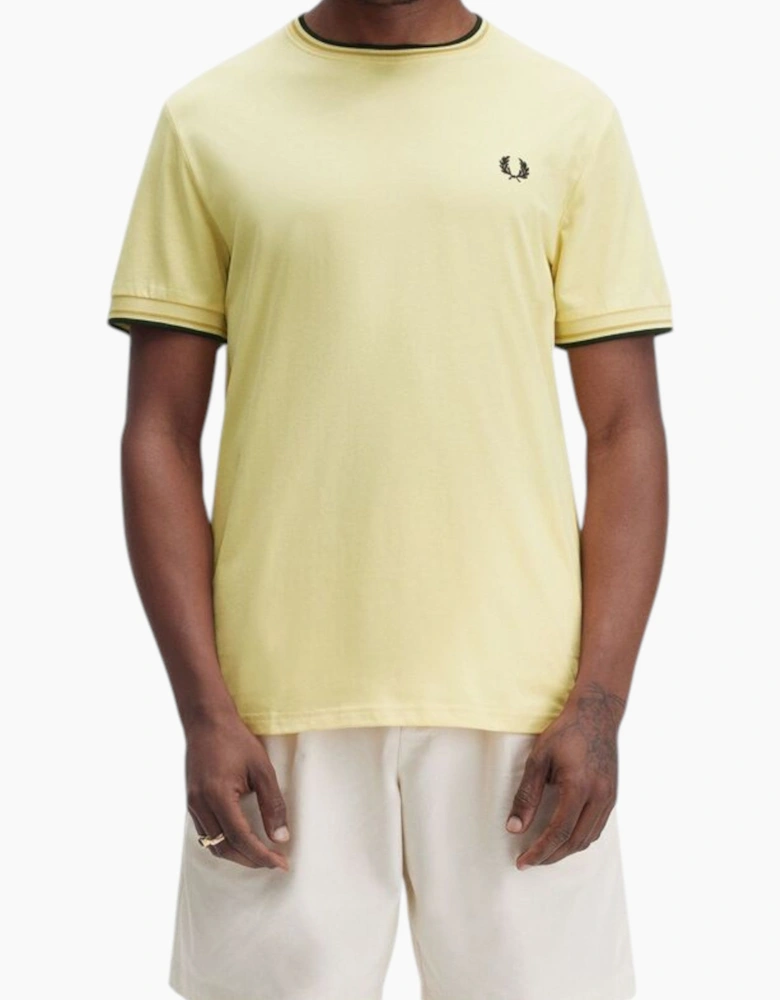Fred Perry Twin Tipped Mens T Shirt Crew Neck Short Sleeve Summer Tee