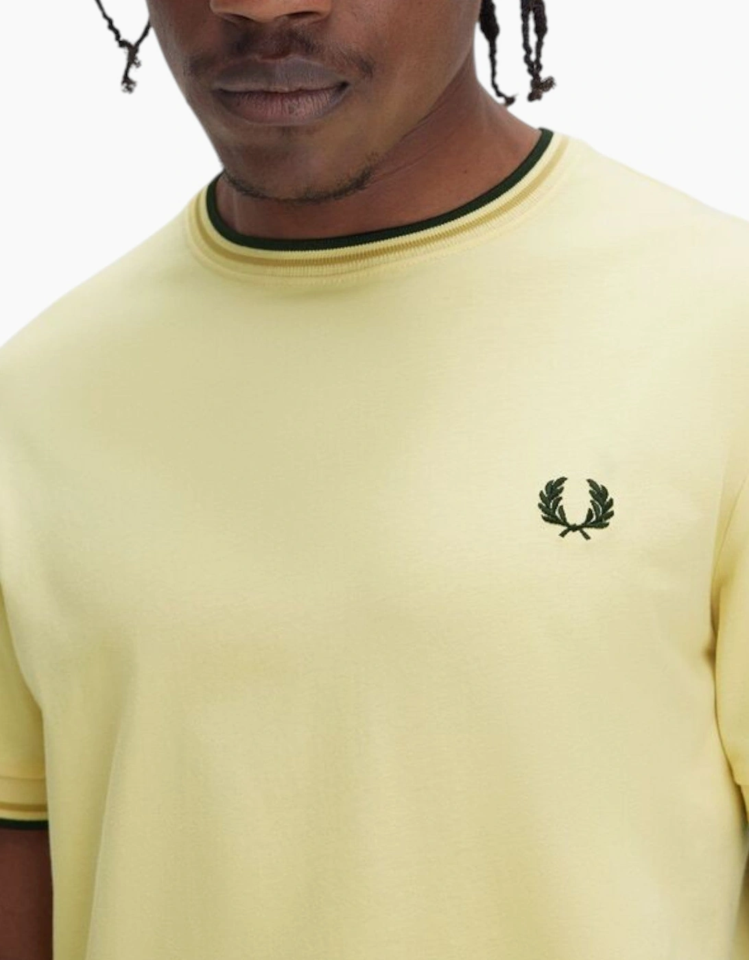 Fred Perry Twin Tipped Mens T Shirt Crew Neck Short Sleeve Summer Tee