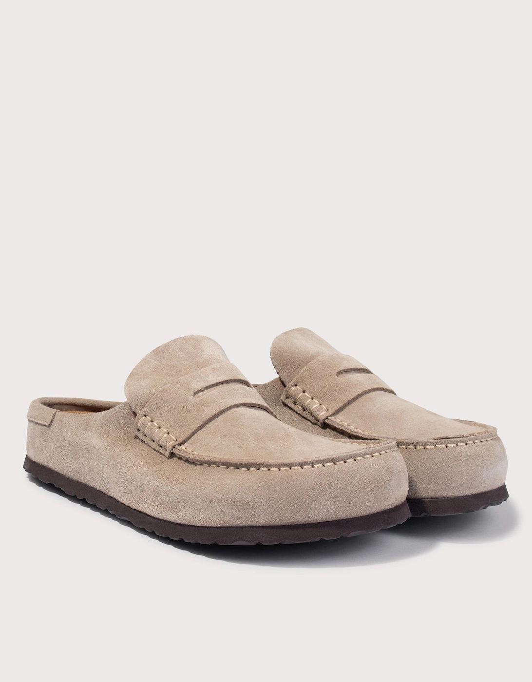 Naples Wrapped Suede Leather Clogs