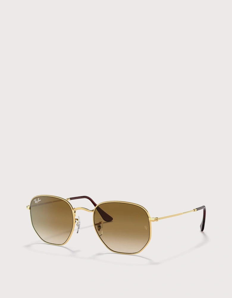 Hexagonal Flat Lens Sunglasses