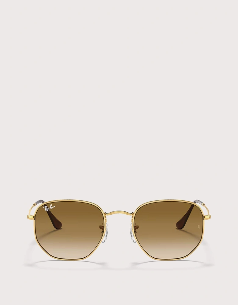 Hexagonal Flat Lens Sunglasses