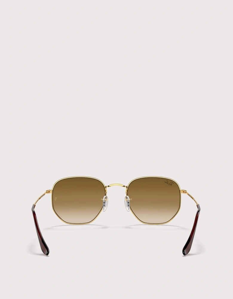 Hexagonal Flat Lens Sunglasses