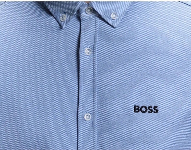 Hugo Boss Men's Blue Short Sleeved Motion Shirt