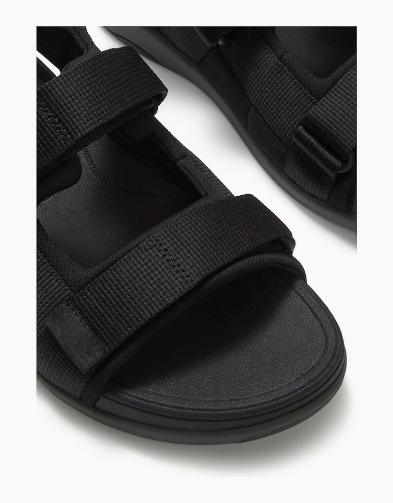 Fitflop F-Mode Go Polyester Men's Black Sandals
