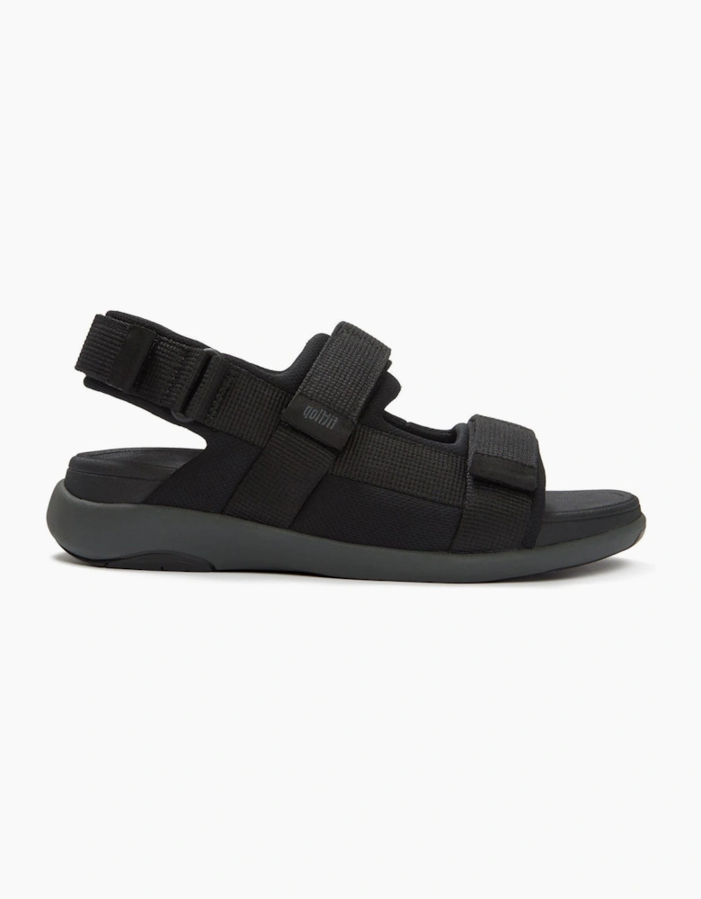 Fitflop F-Mode Go Polyester Men's Black Sandals