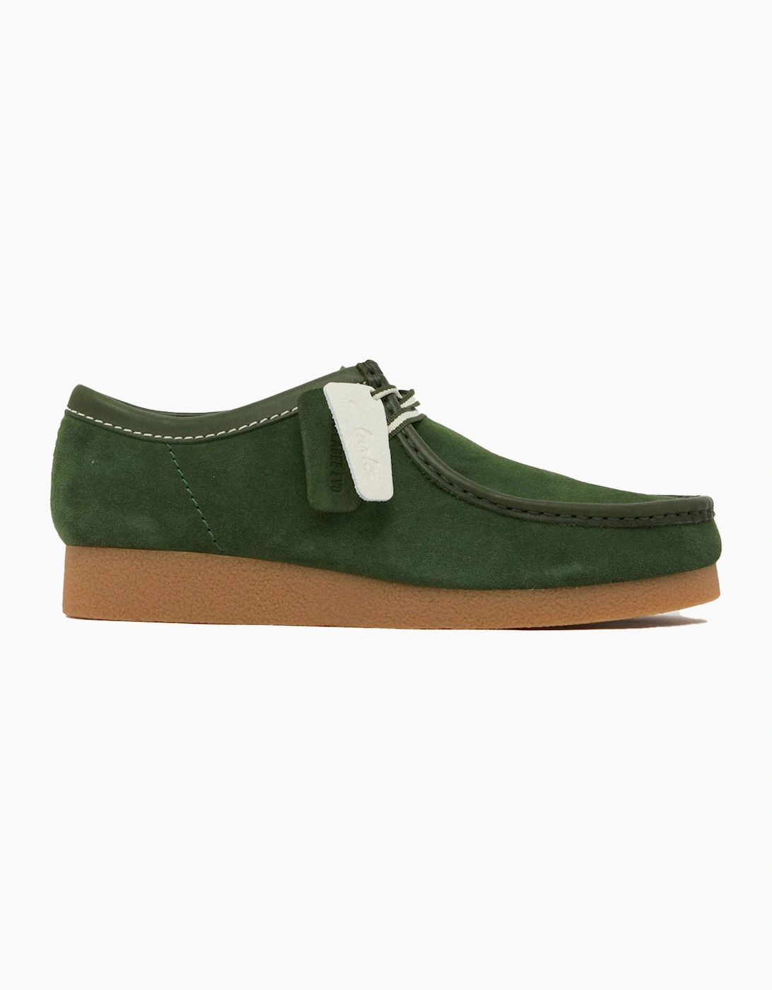 Clarks Men's Green Originals Wallabee Evo Suede Shoes - Size 9