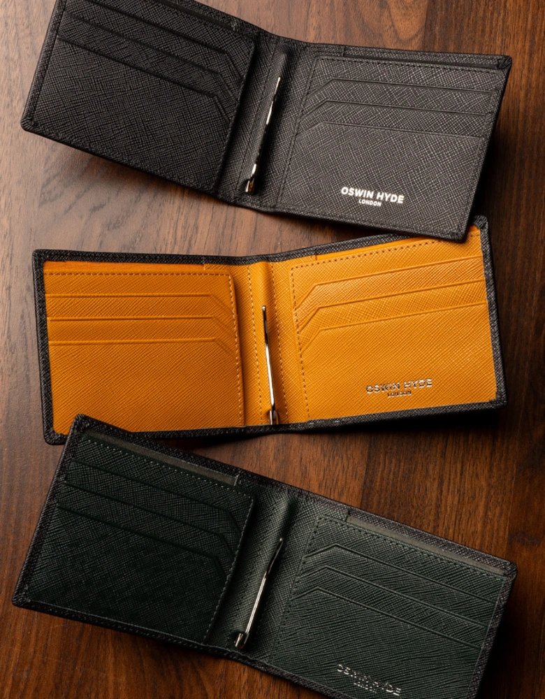 Sloane Green Money Clip Wallet