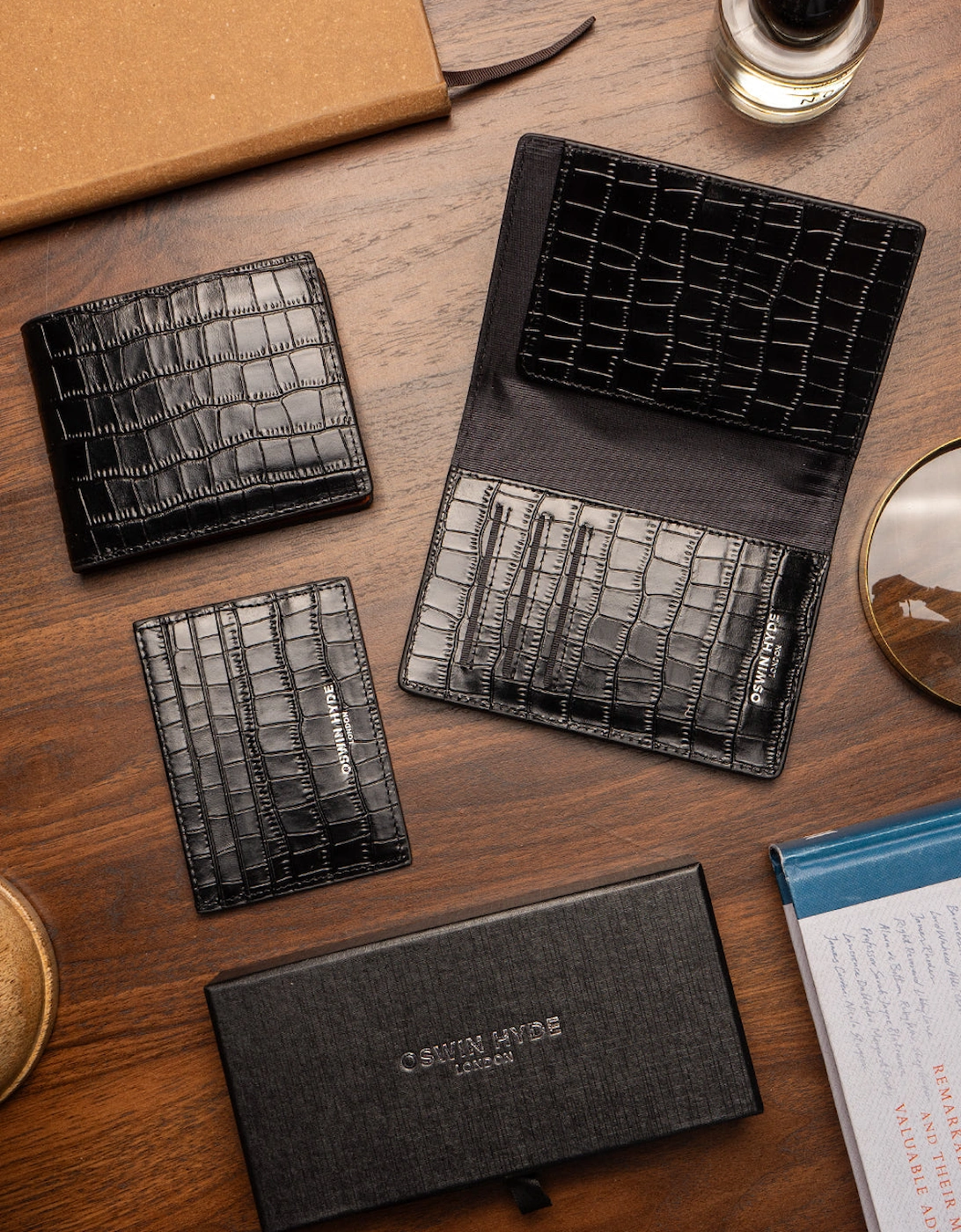 Leicester Black Bifold Wallet