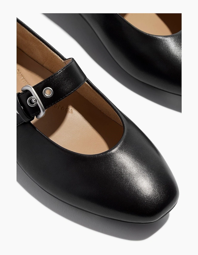Fitflop Delicato Leather Women's All Black Narrow Fit Shoes