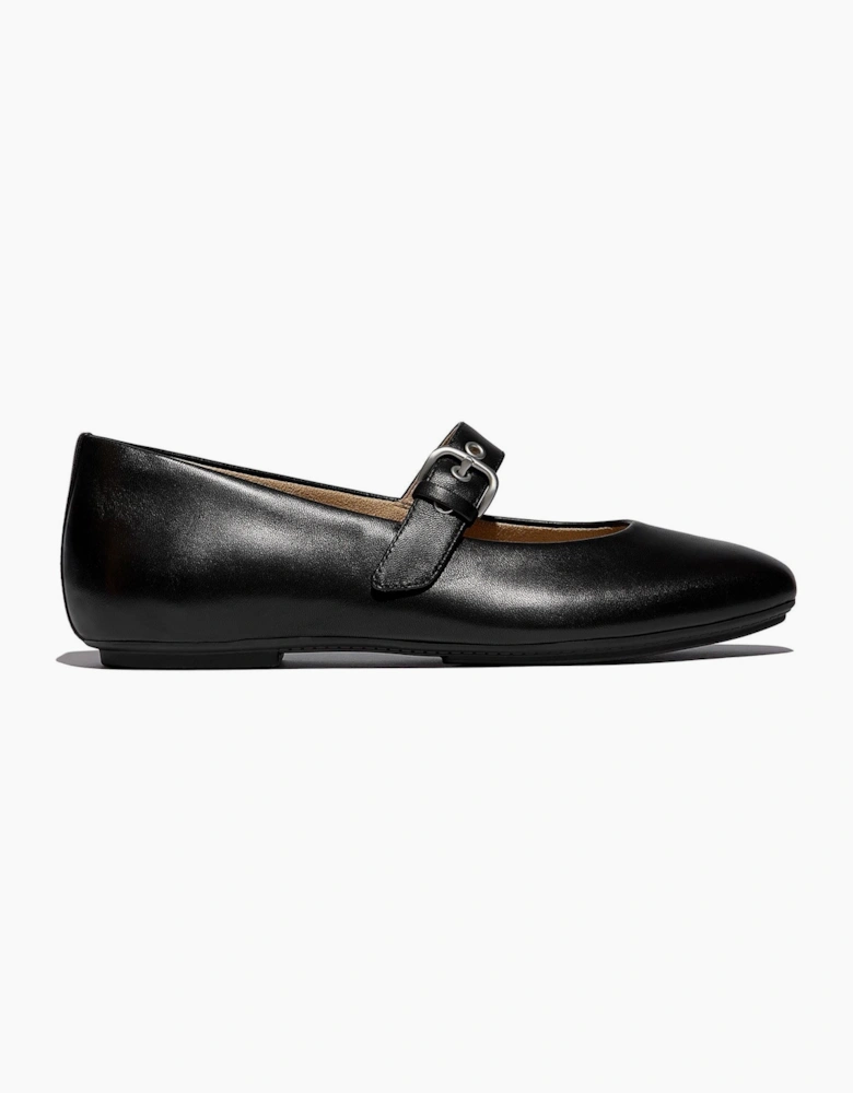 Fitflop Delicato Leather Women's All Black Narrow Fit Shoes