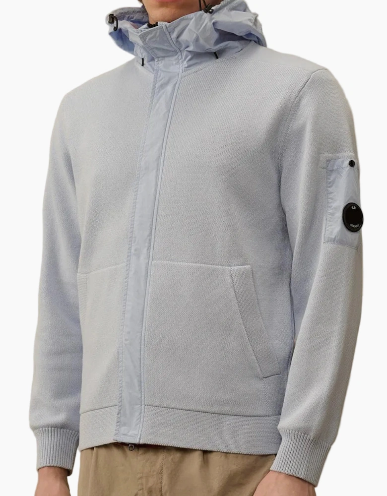 Cotton Mixed Hooded Lens Knit