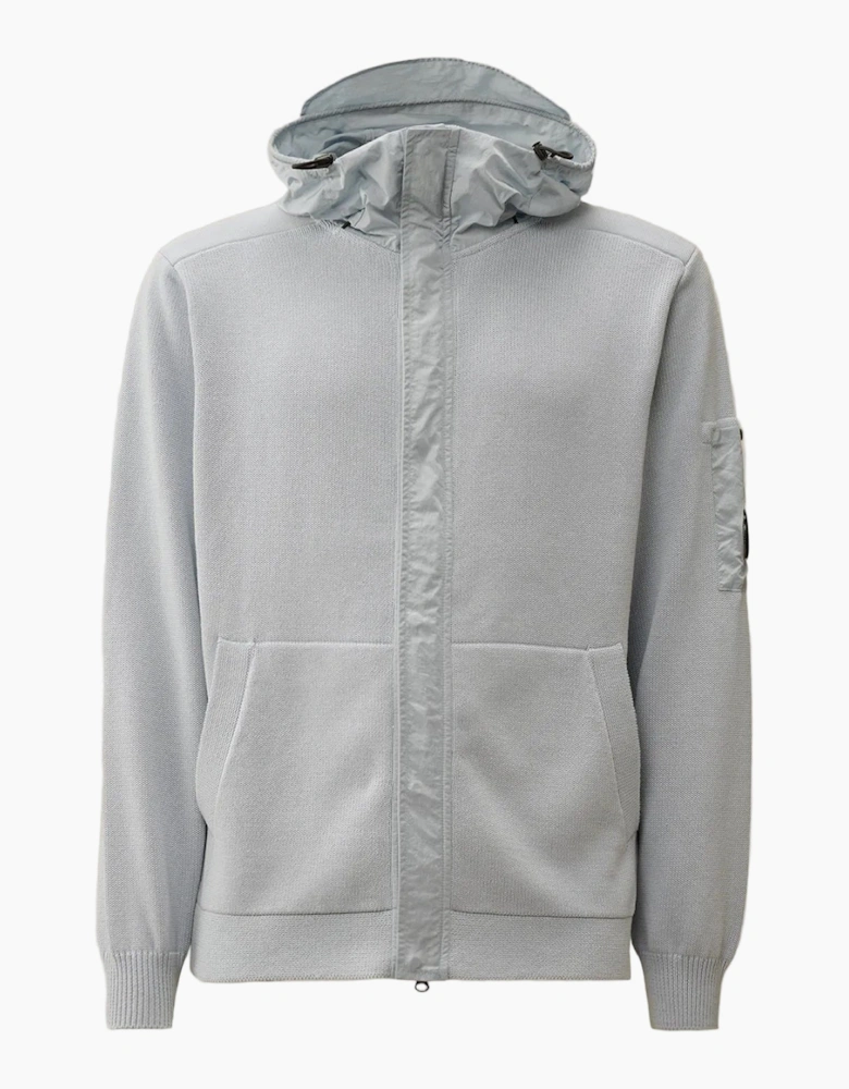 Cotton Mixed Hooded Lens Knit
