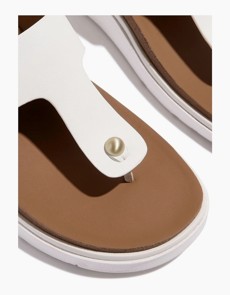 Fitflop Gen-FF Toe-Post Leather Women's Urban White Sandals