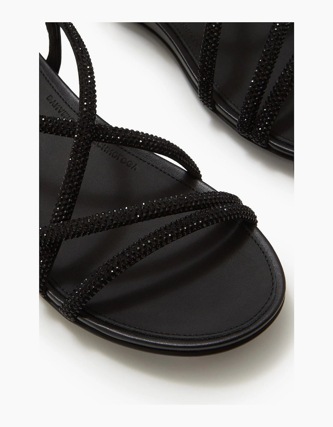 Fitflop Fino Toe-Post Leather Women's All Black Sandals