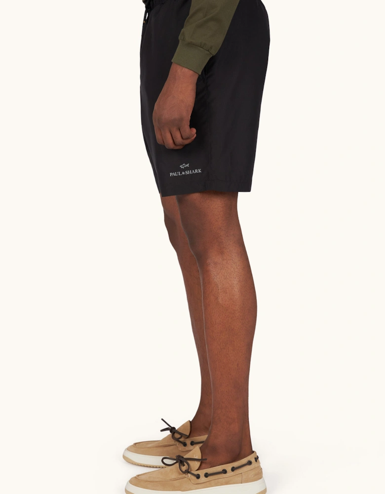 Paul & Shark Reflective Logo Swim Shorts 011 Black
