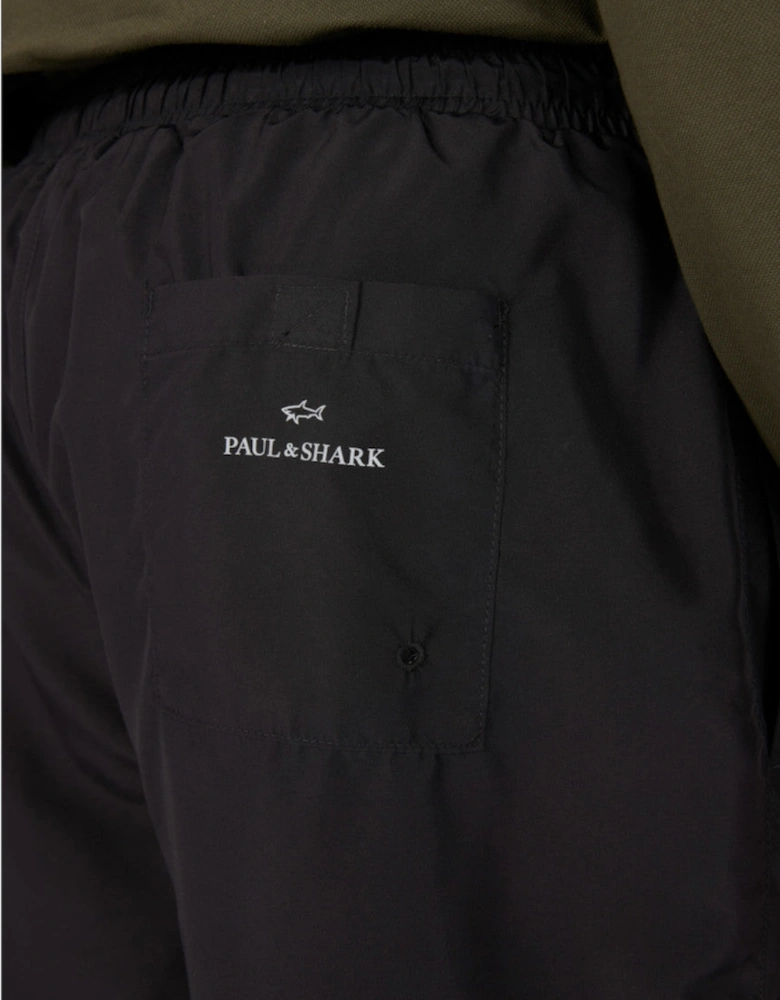 Paul & Shark Reflective Logo Swim Shorts 011 Black