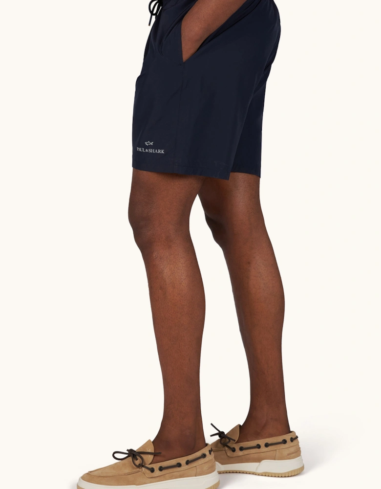 Paul & Shark Reflective Logo Swim Shorts 013 Navy