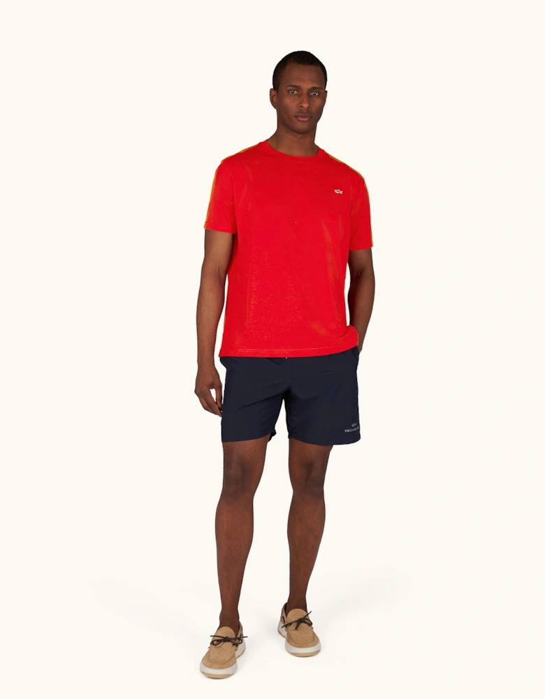 Paul & Shark Reflective Logo Swim Shorts 013 Navy