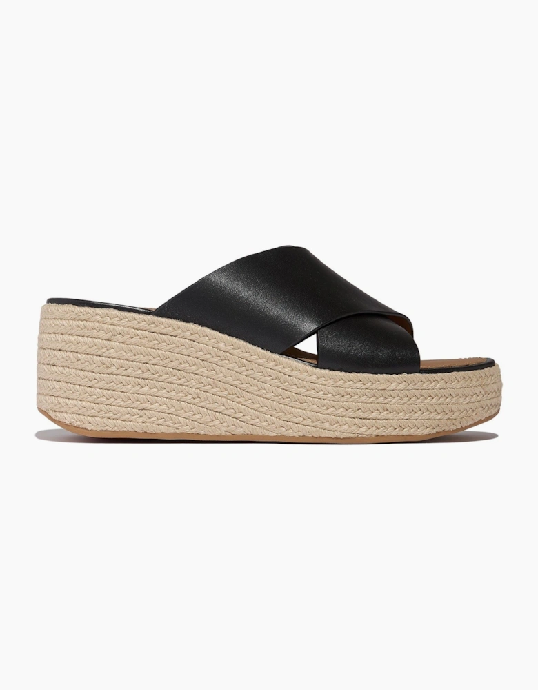 Fitflop Platfforms Leather Women's Black Sandals