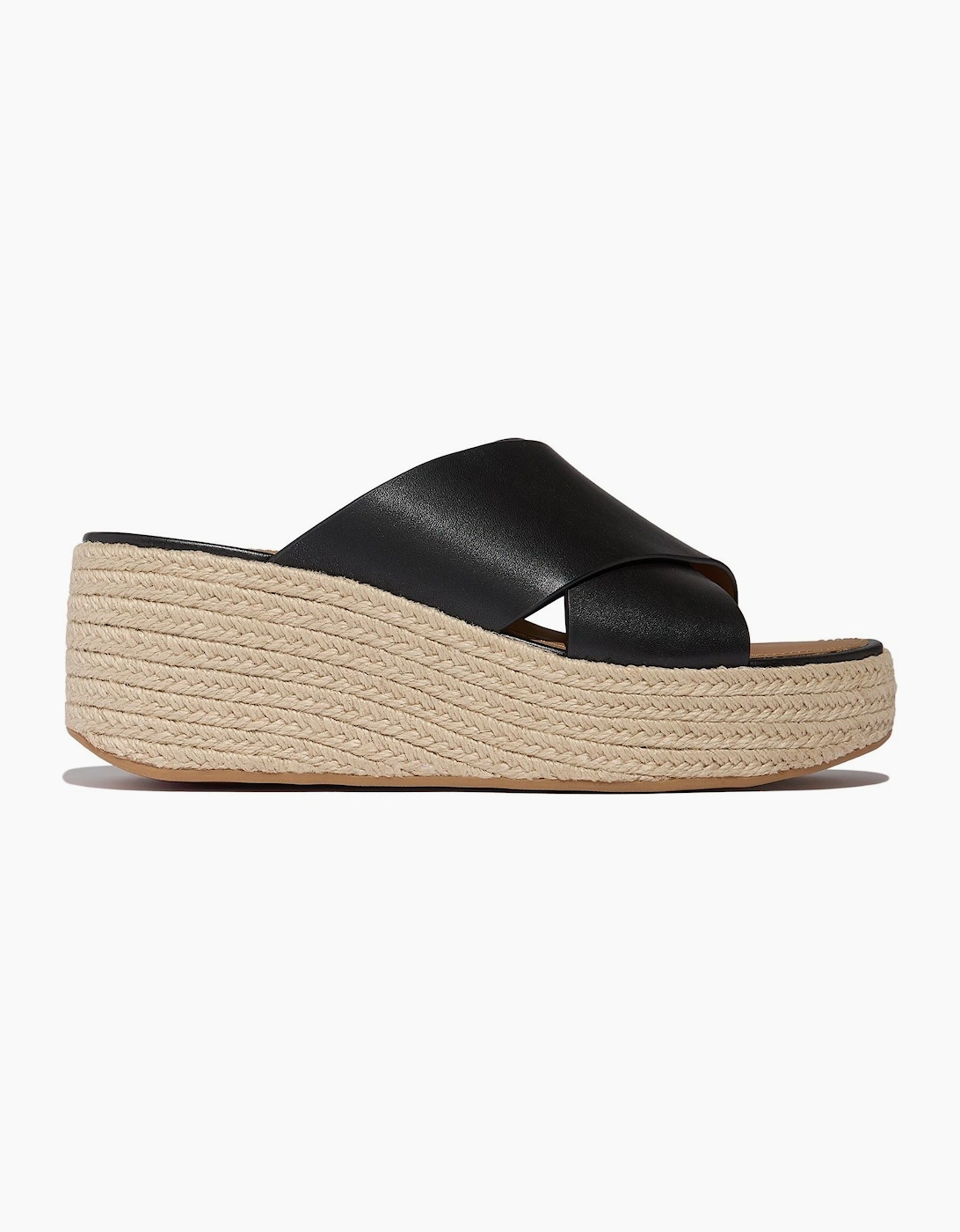 Fitflop Platfforms Leather Women's Black Sandals