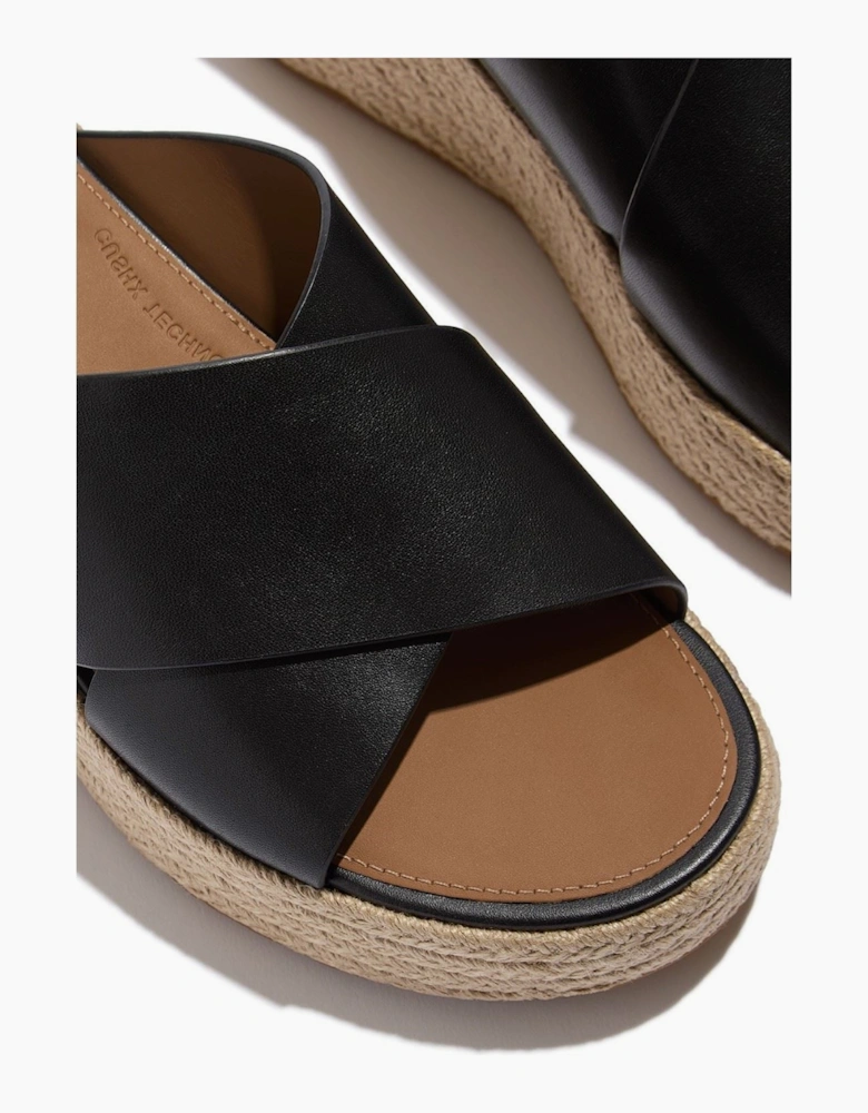 Fitflop Platfforms Leather Women's Black Sandals