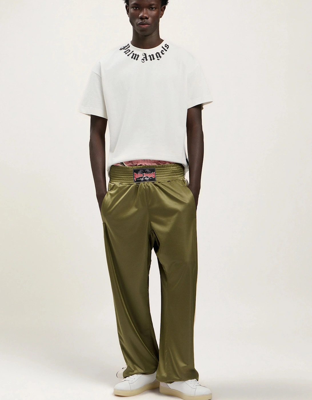 Neck Logo Regular Tee White