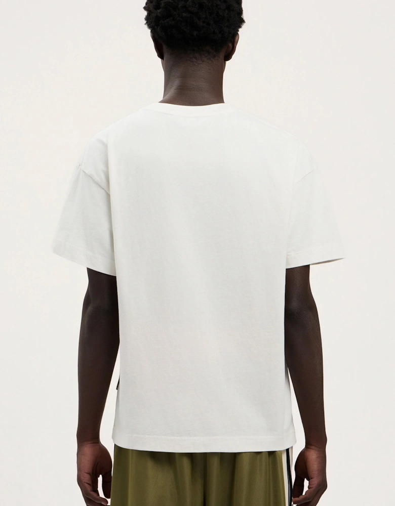 Neck Logo Regular Tee White