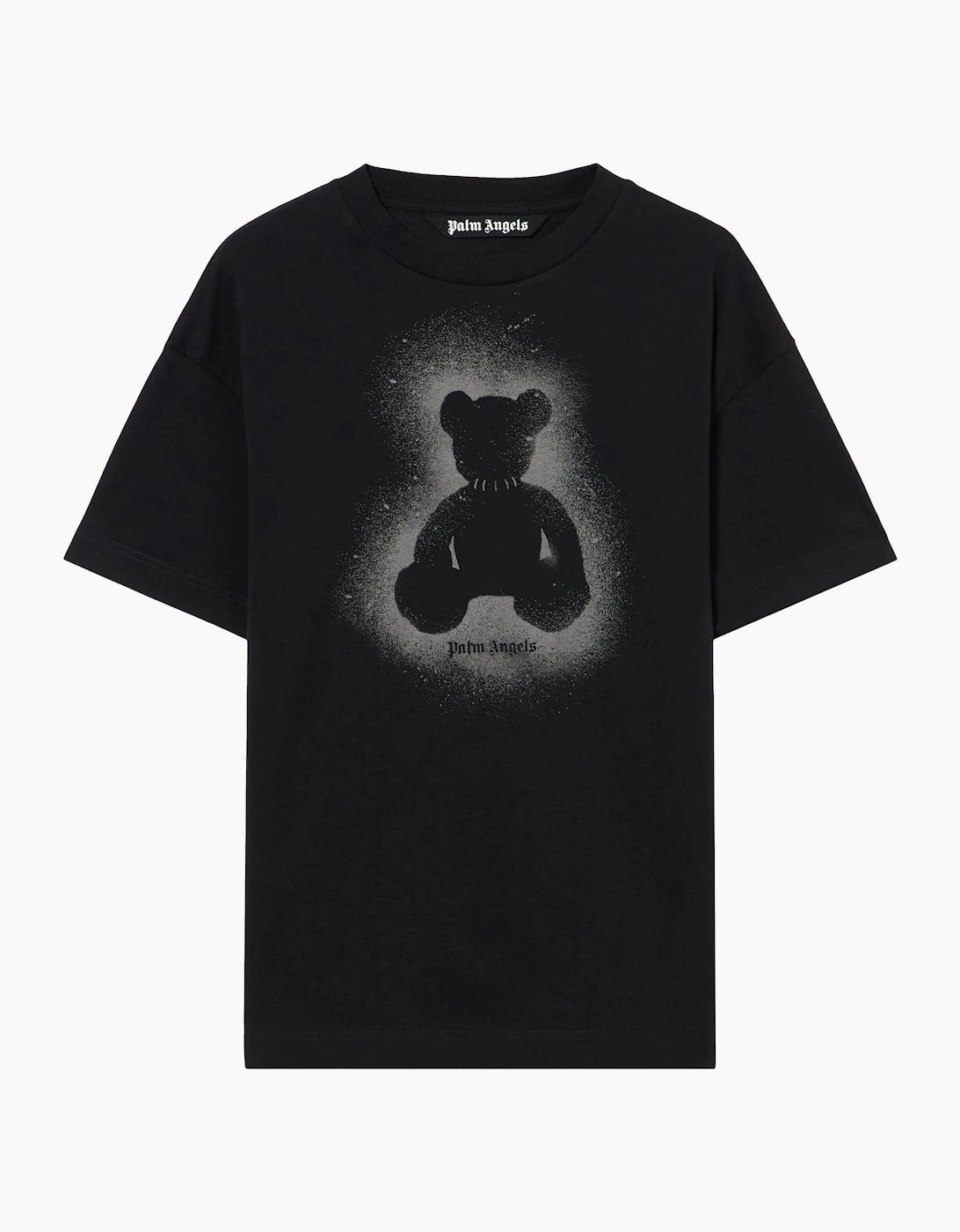 Palm Angels Men's Spray Bear Regular tee Black - Size: 36