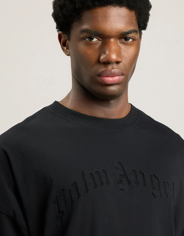 Curved Logo Loose Double Tee