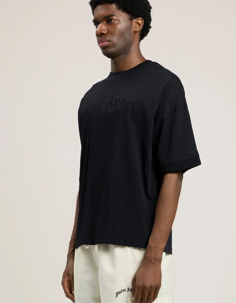 Curved Logo Loose Double Tee