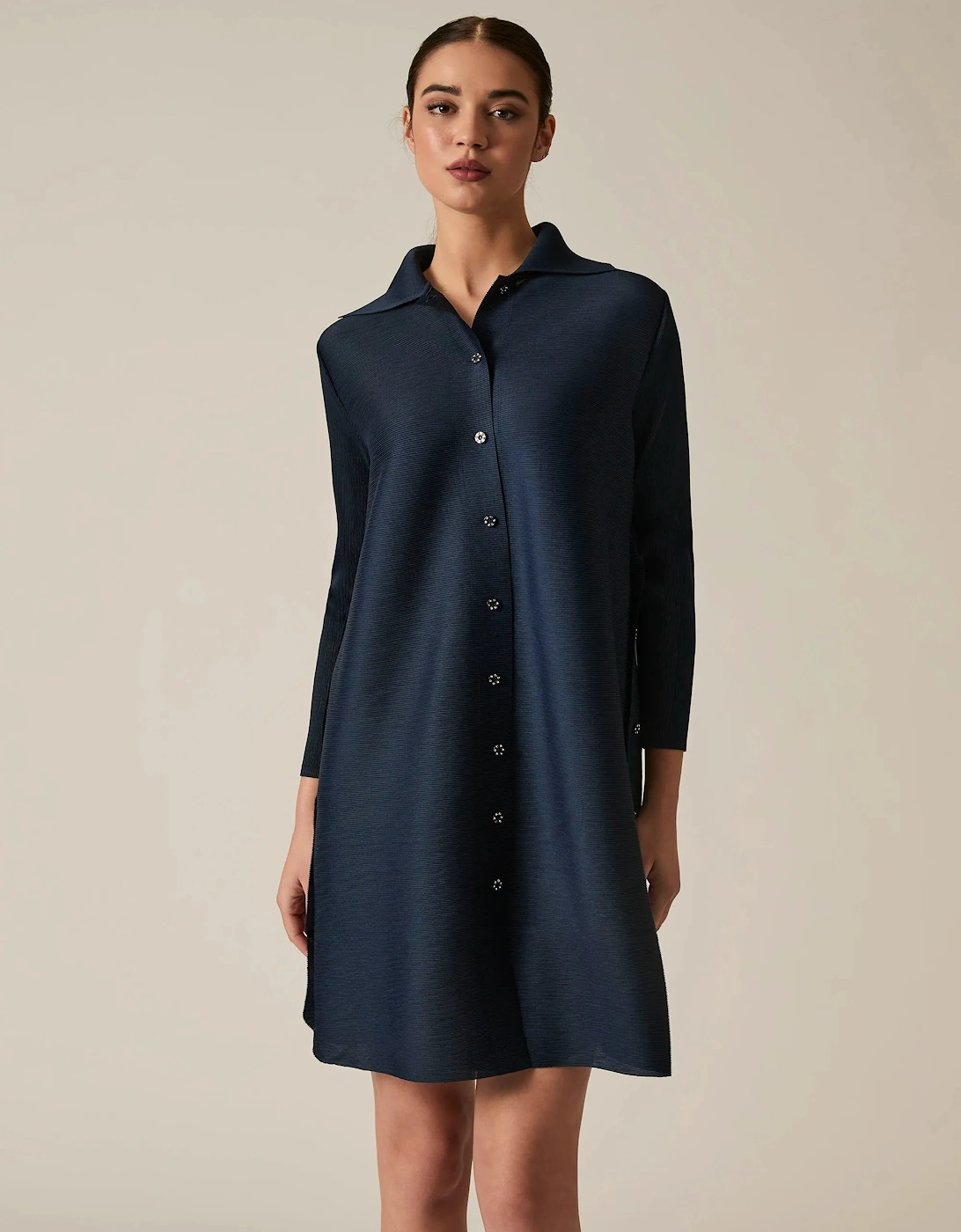 Dark Navy Shirt Dress