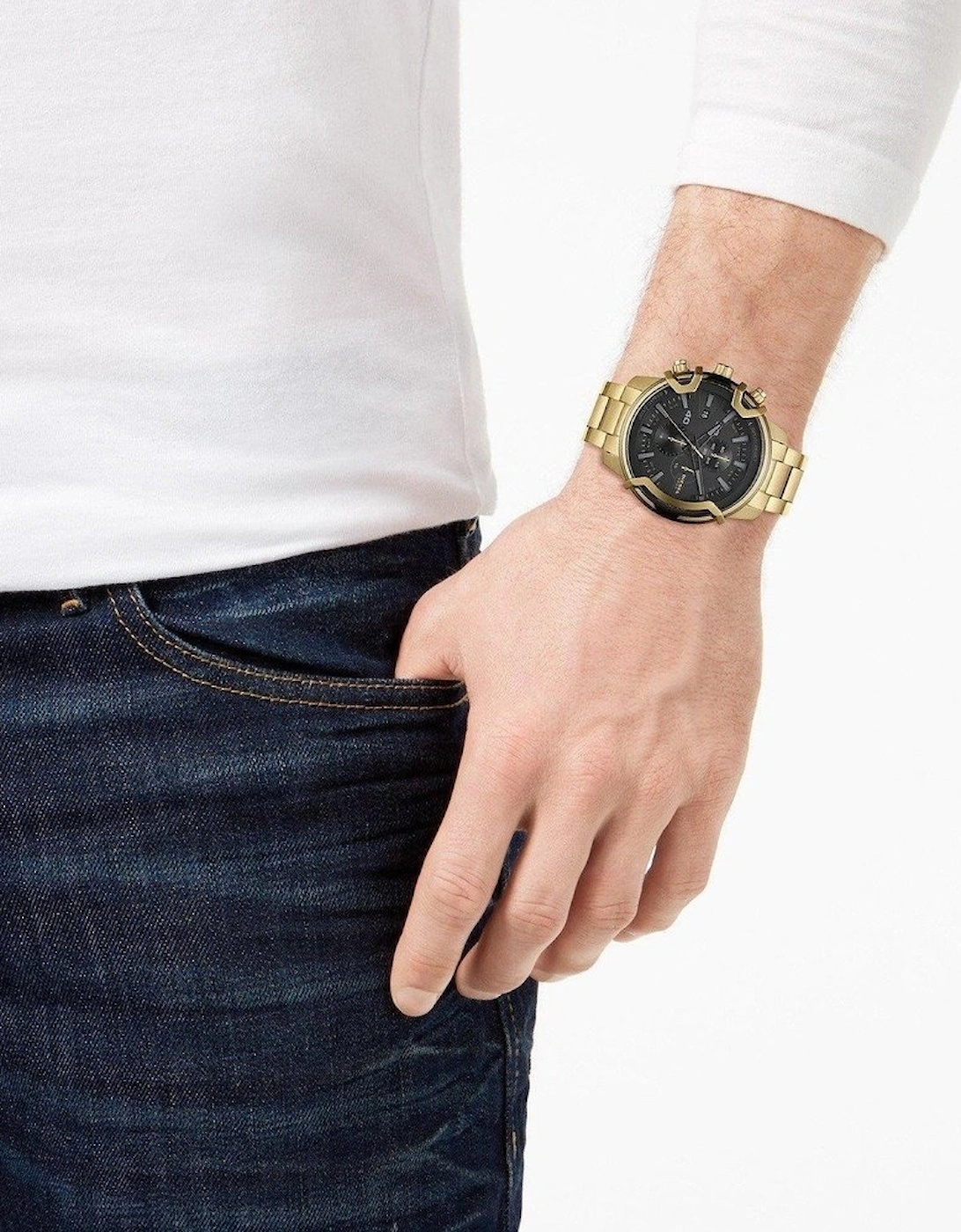 Diesel DZ4522 Griffed Chronograph Gold Black Men's Watch