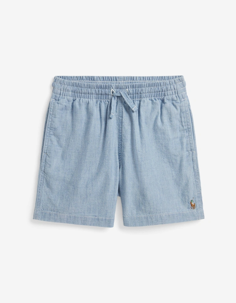 Ralph Lauren Boys Twill Woven Shorts in Blue