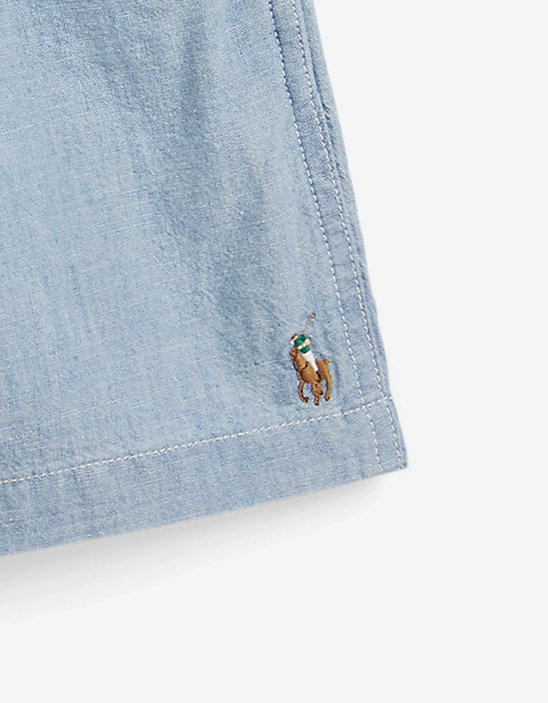 Ralph Lauren Boys Twill Woven Shorts in Blue