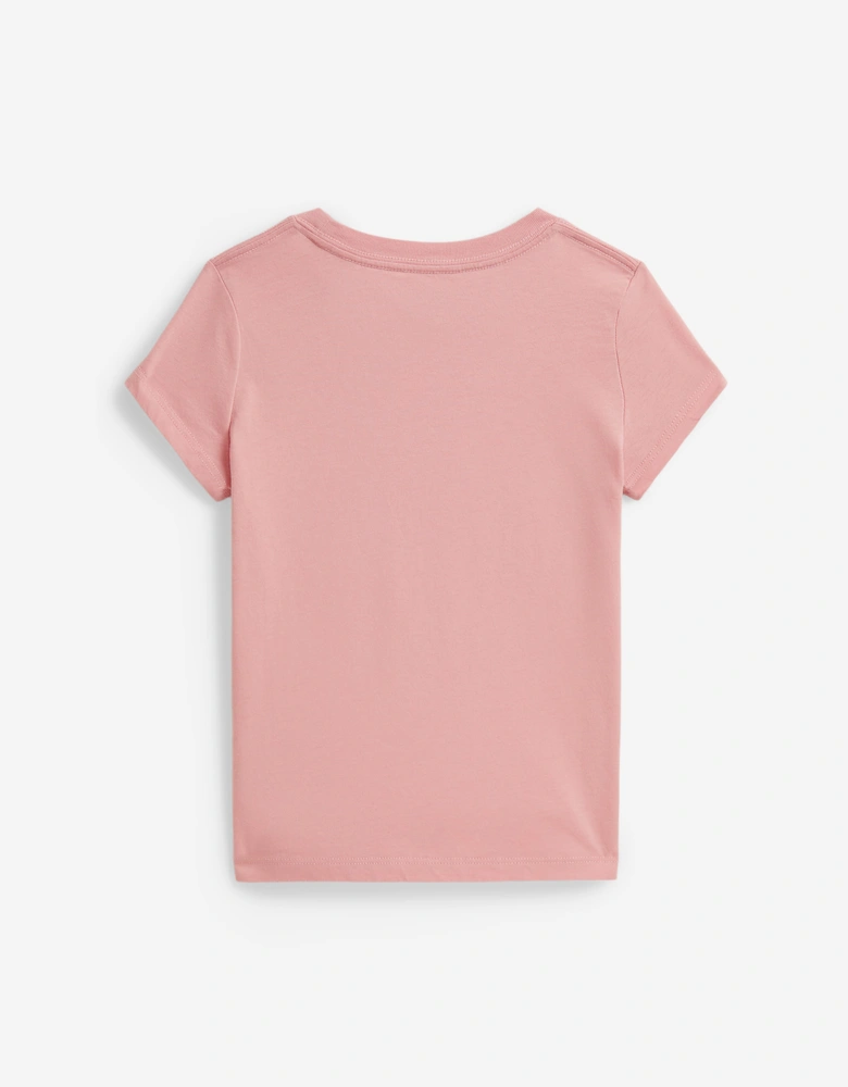 Ralph Lauren Girls Polo Bear T-Shirt in Pink