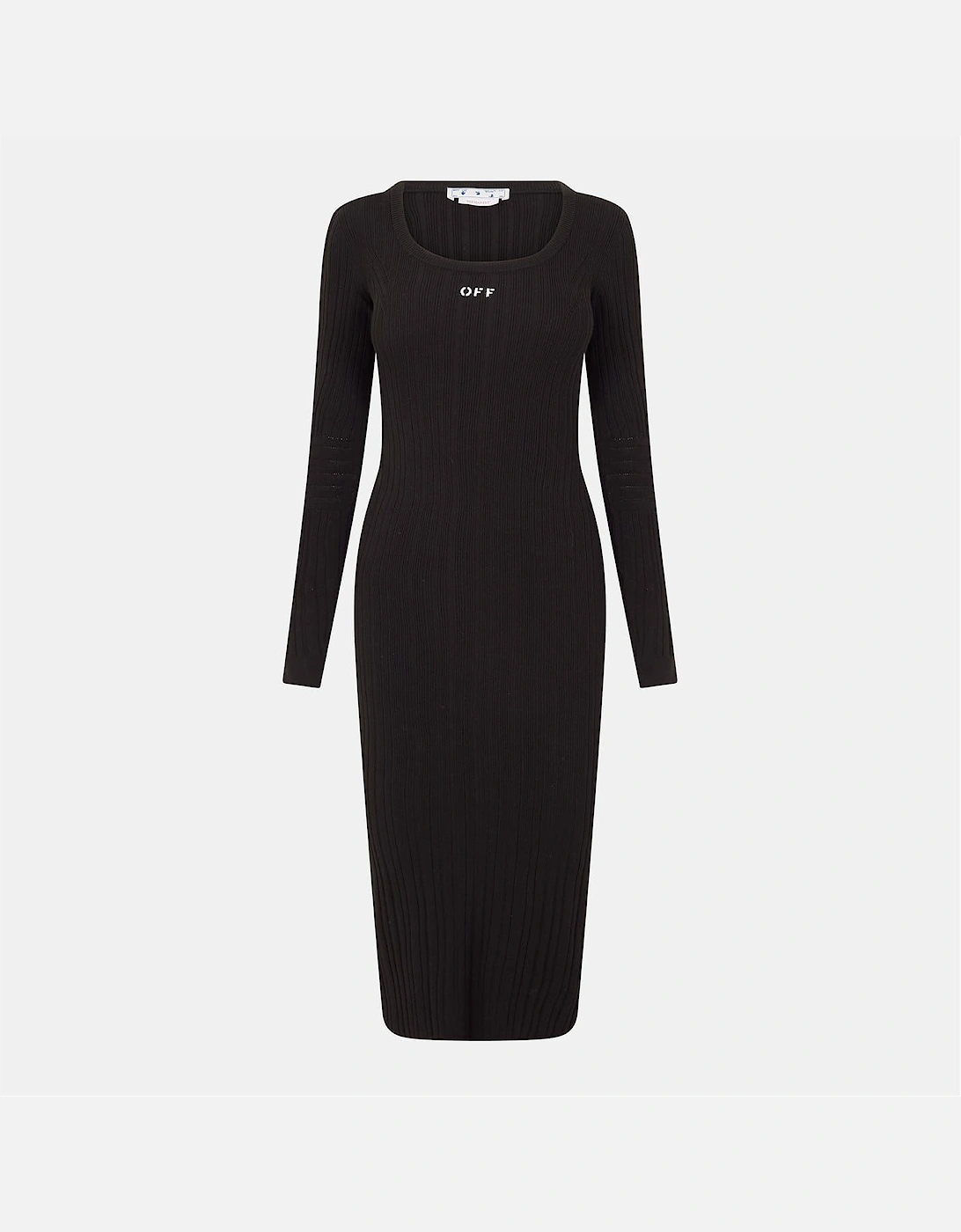 Ribbed Scoop Neck Maxi Bodycon Dress