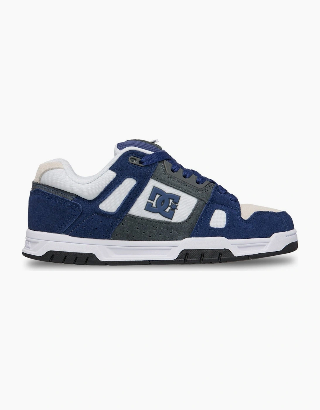 DC Shoes Mens Stag Low Rise Suede Leather Skate Trainers, 2 of 1