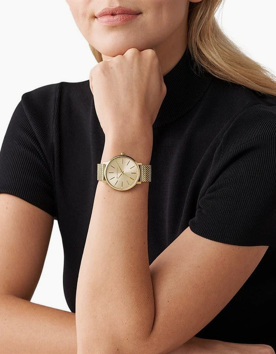 Michael Kors MK4339 Portia Gold Dial Ladies Watch