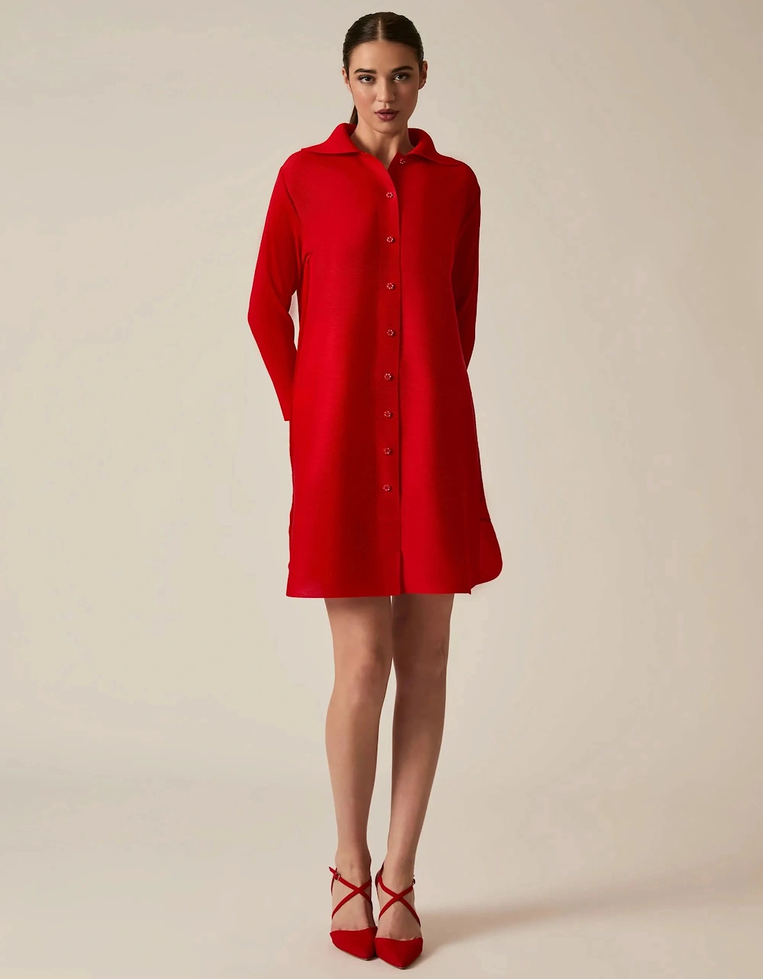 Red Shirt Dress