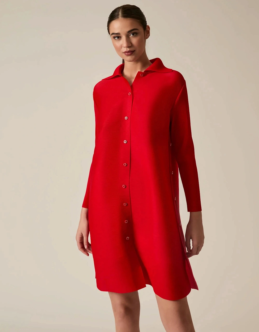 Red Shirt Dress