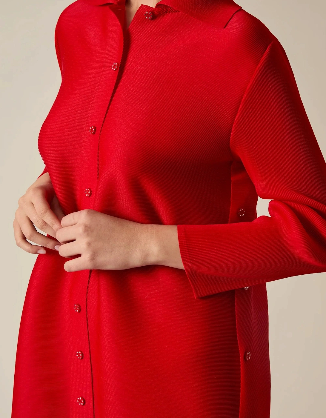 Red Shirt Dress