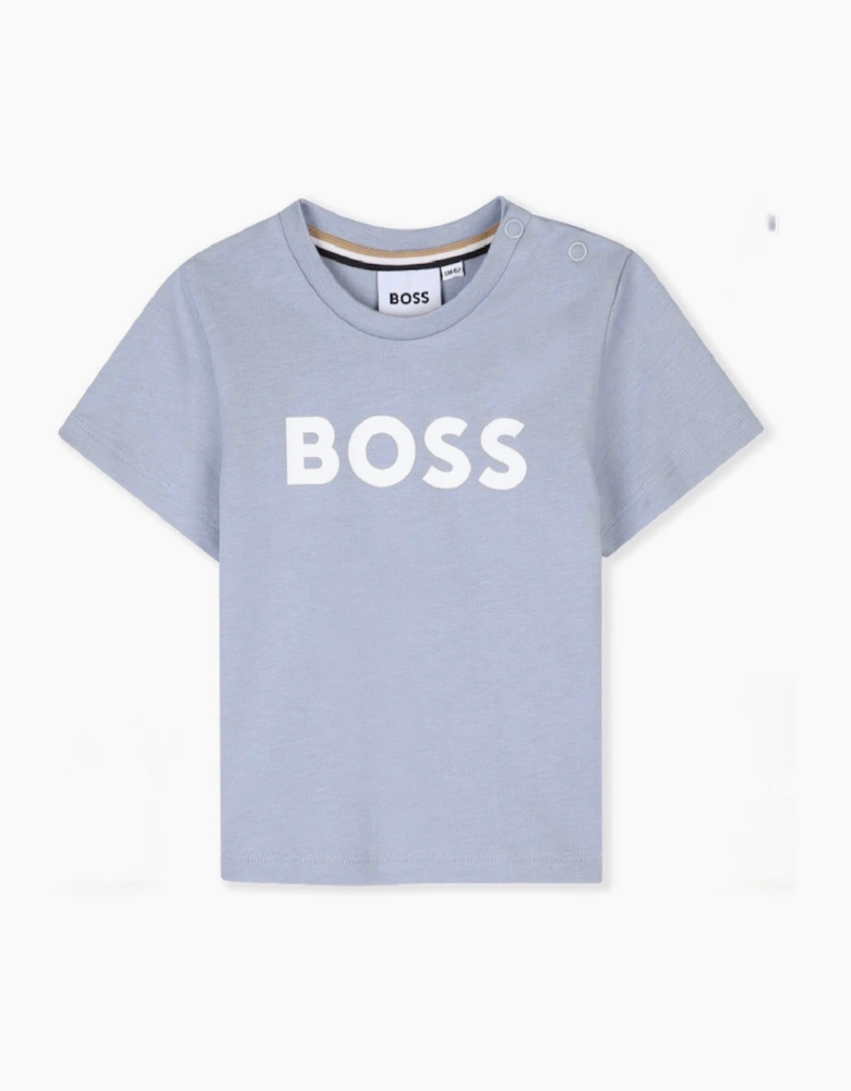 BOSS BABY/TODDLER PALE BLUE T SHIRT J52712