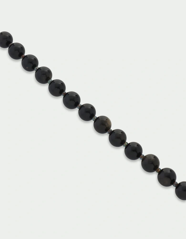 Golden Obsidian Small Beaded Bracelet