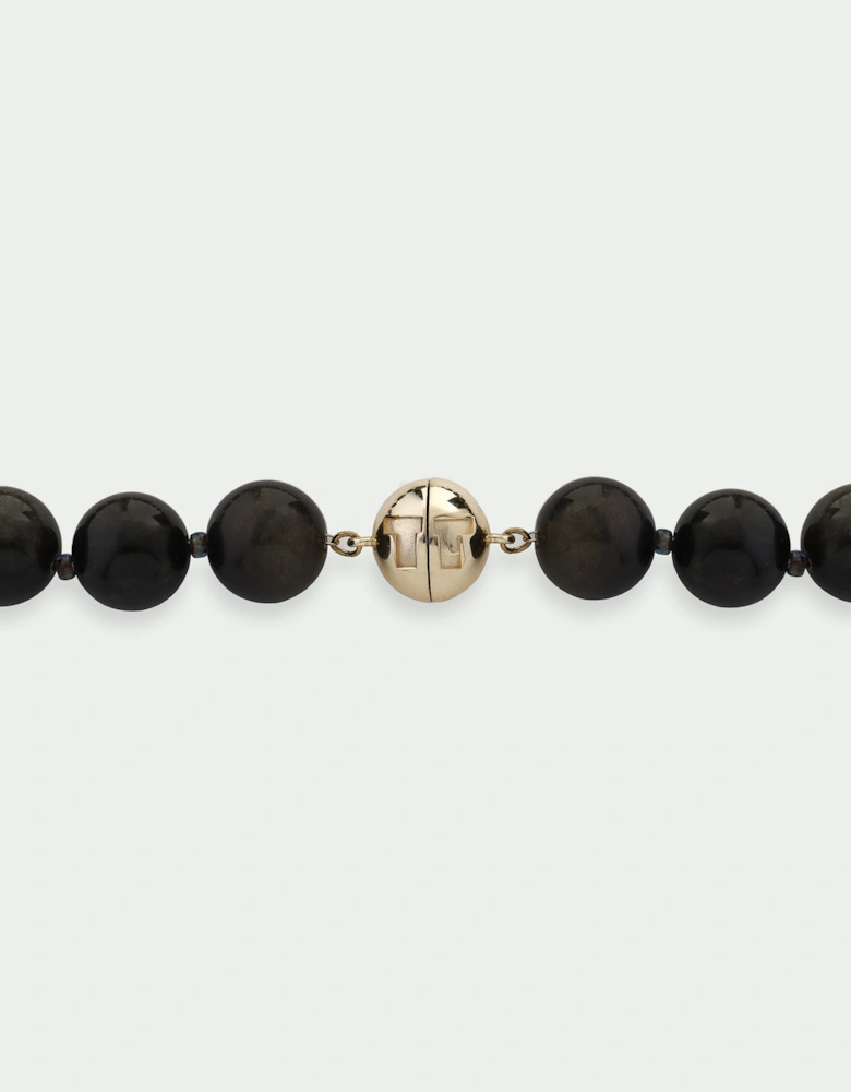 Golden Obsidian Large Beaded Necklace