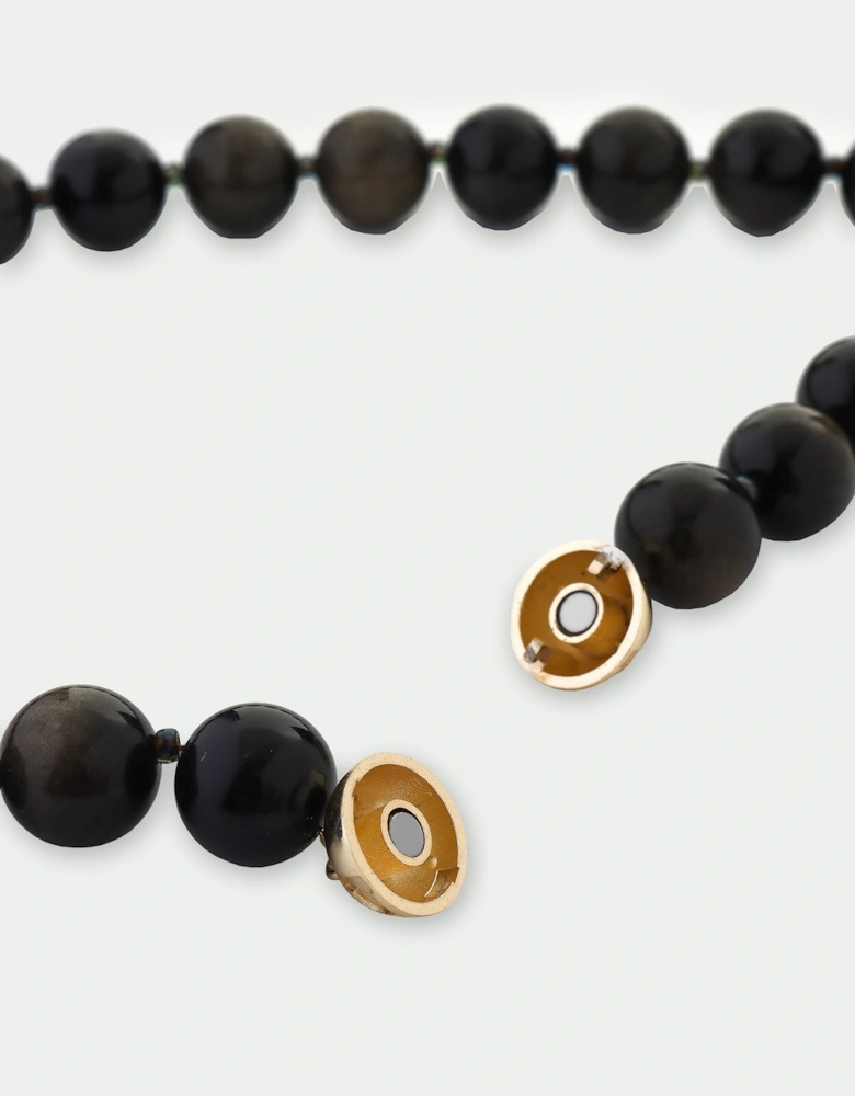 Golden Obsidian Large Beaded Necklace