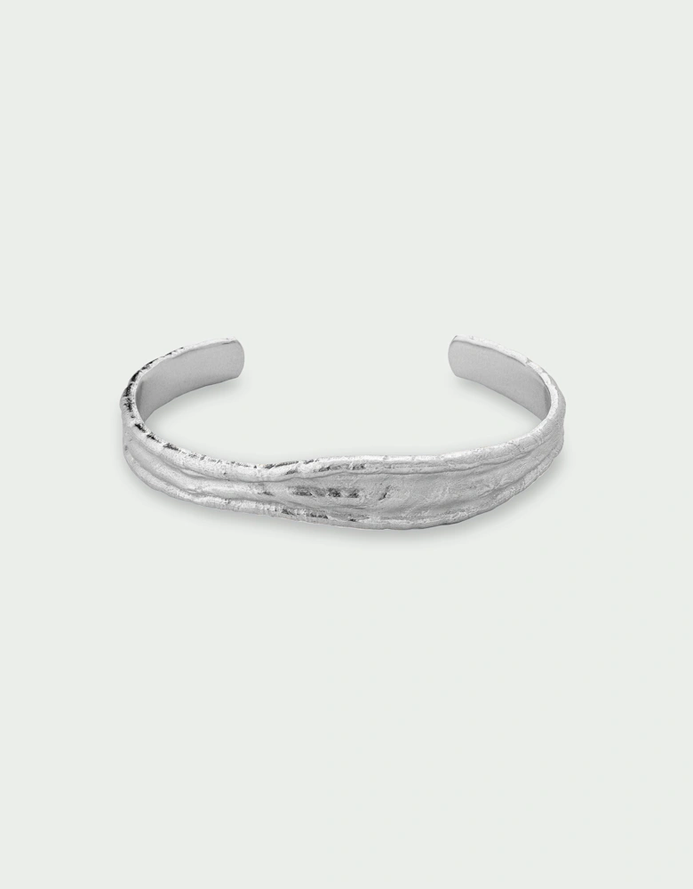 Driftline Organic Textured Open Bangle