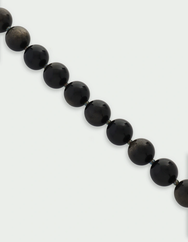 Golden Obsidian Large Beaded Bracelet