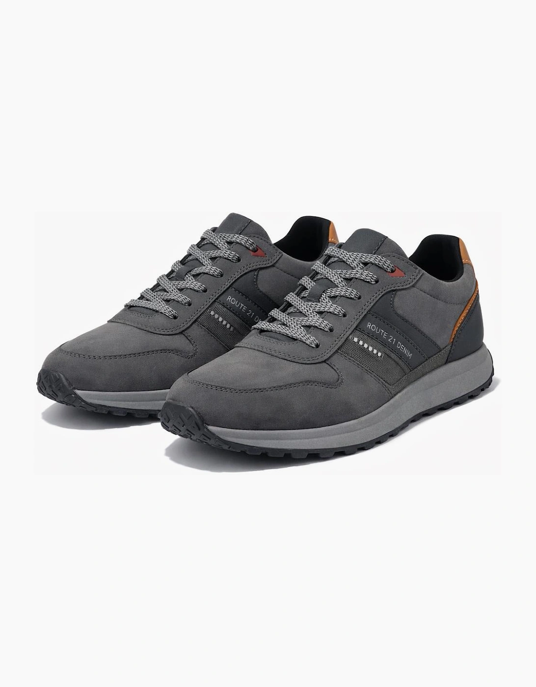 R21 Original M616 Mens Casual Trainers Grey/Black