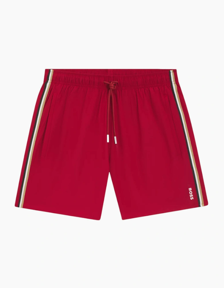 BOSS Black Iconic Swim Shorts S1-26 609 Dark Red